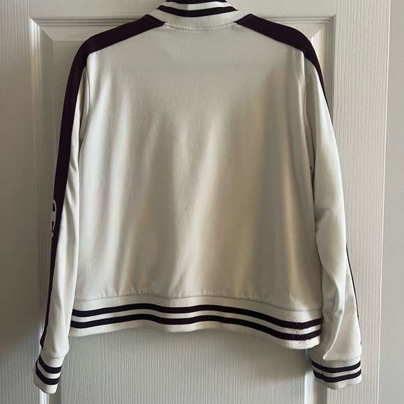 Champion Zip Up Woman’s Jacket - Cream/Pink/Burgundy - Picture 2 of 3